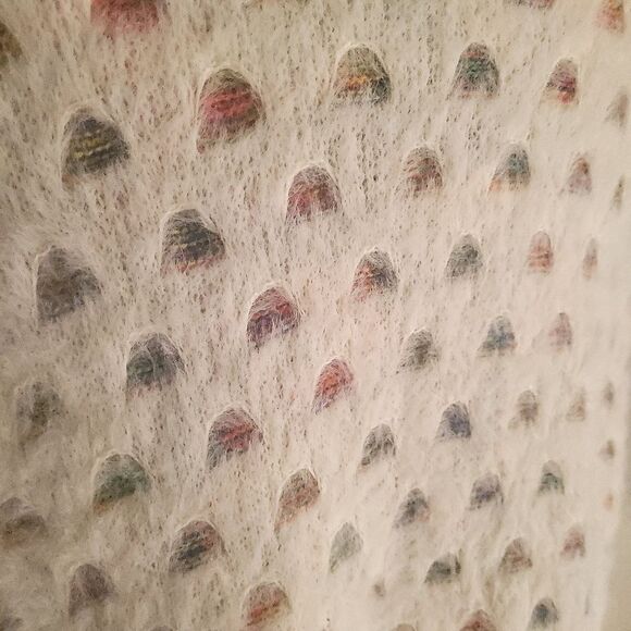 Anthropologie Akemi Kin Aurora rainbow Eyelash Wrap cardigan Kimono One Size - Picture 10 of 11